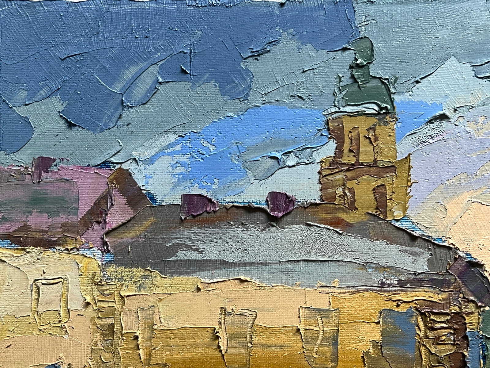 Oil painting with farme square in Lviv K. Leonid - 2