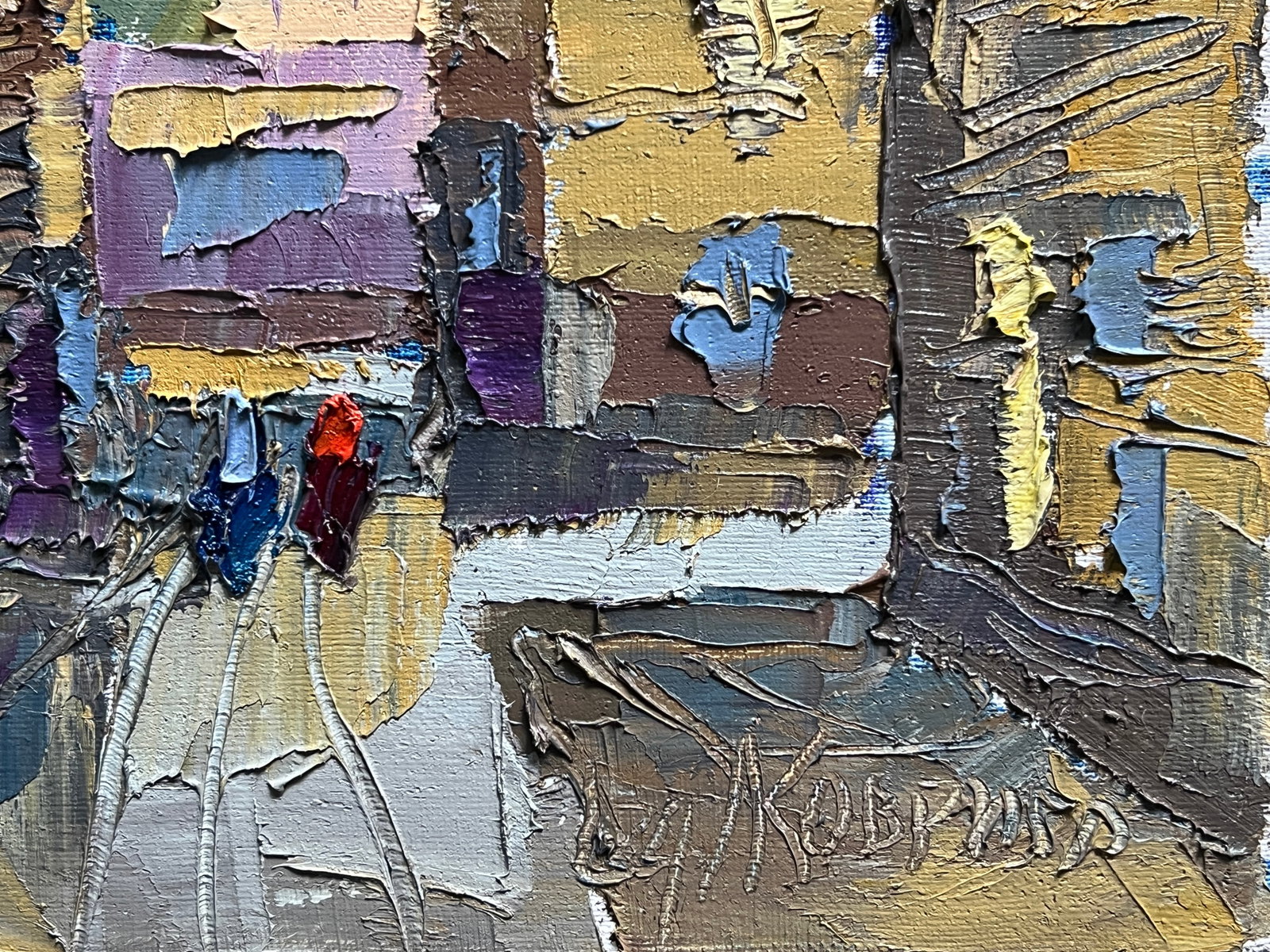 Oil painting with farme square in Lviv K. Leonid - 9