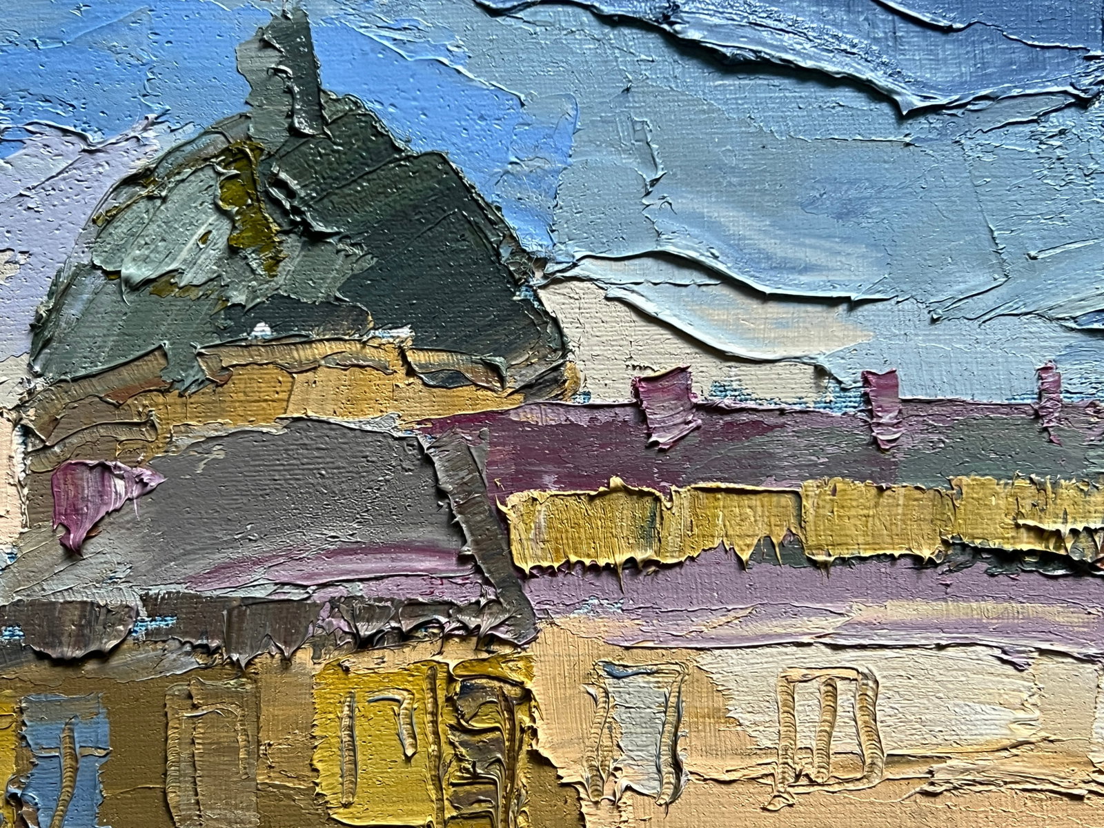 Oil painting with farme market in Lviv K. Leonid - 4