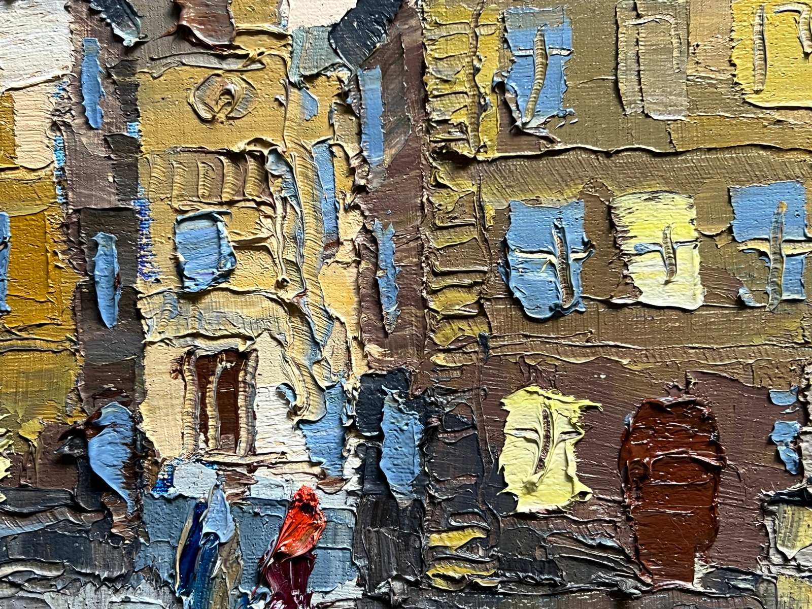 Oil painting with farme market in Lviv K. Leonid - 6