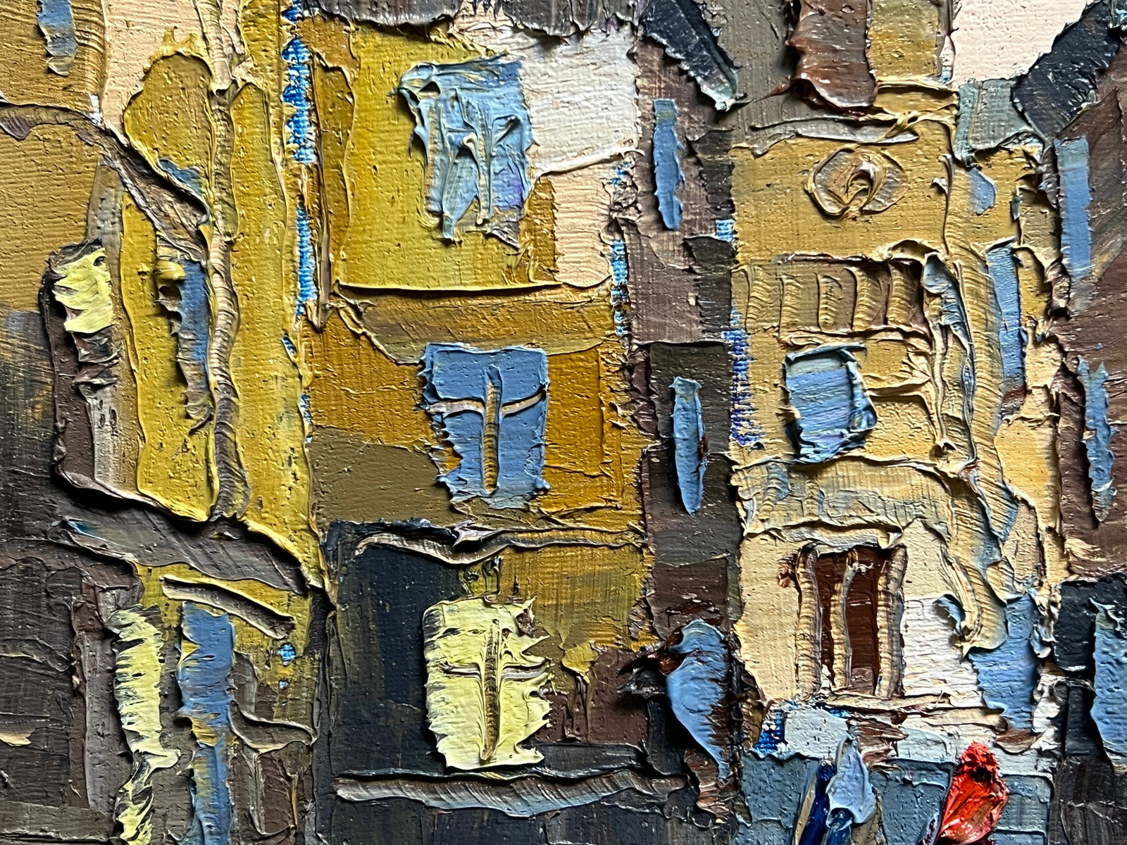Oil painting with farme market in Lviv K. Leonid - 7