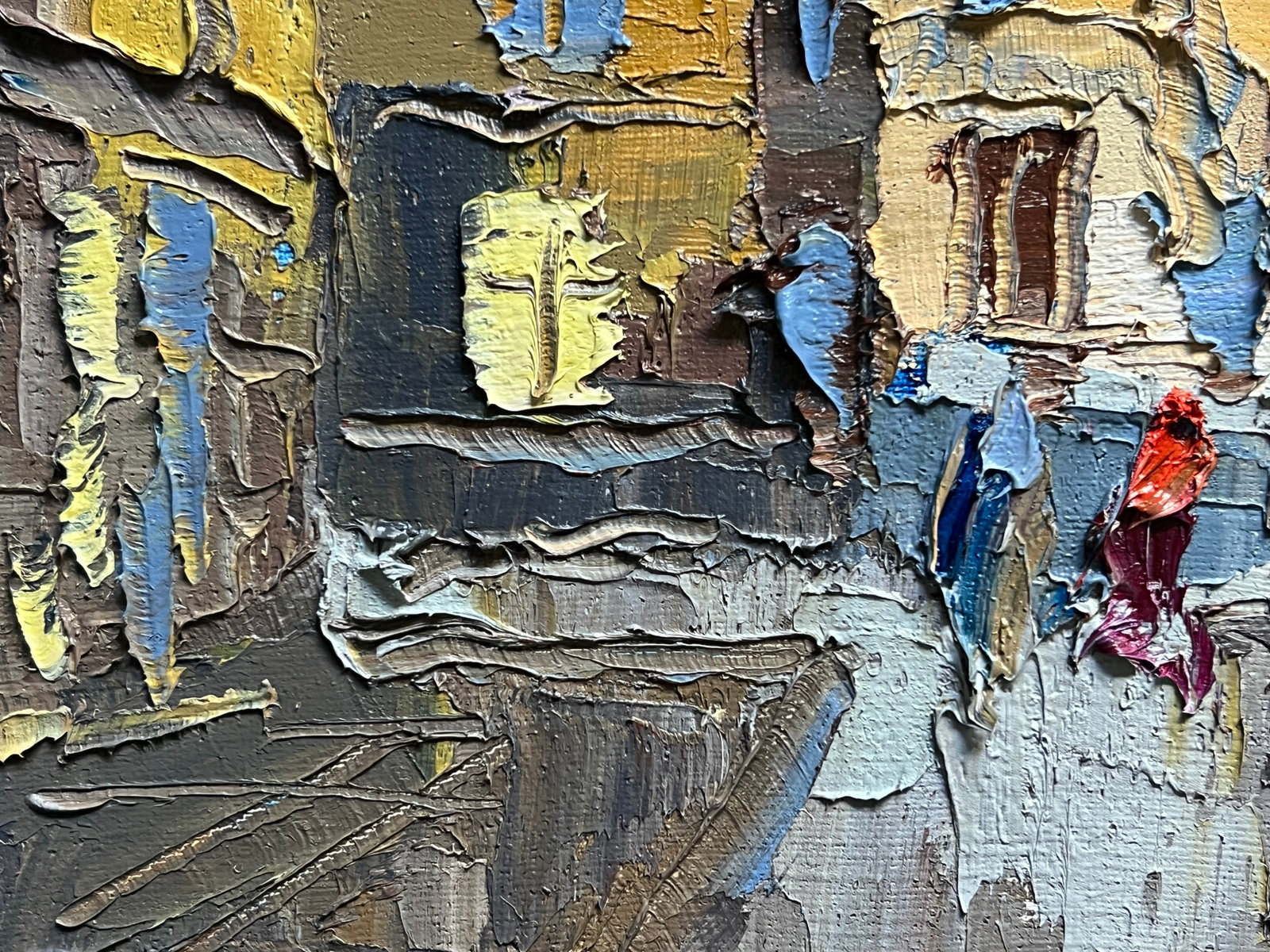 Oil painting with farme market in Lviv K. Leonid - 8