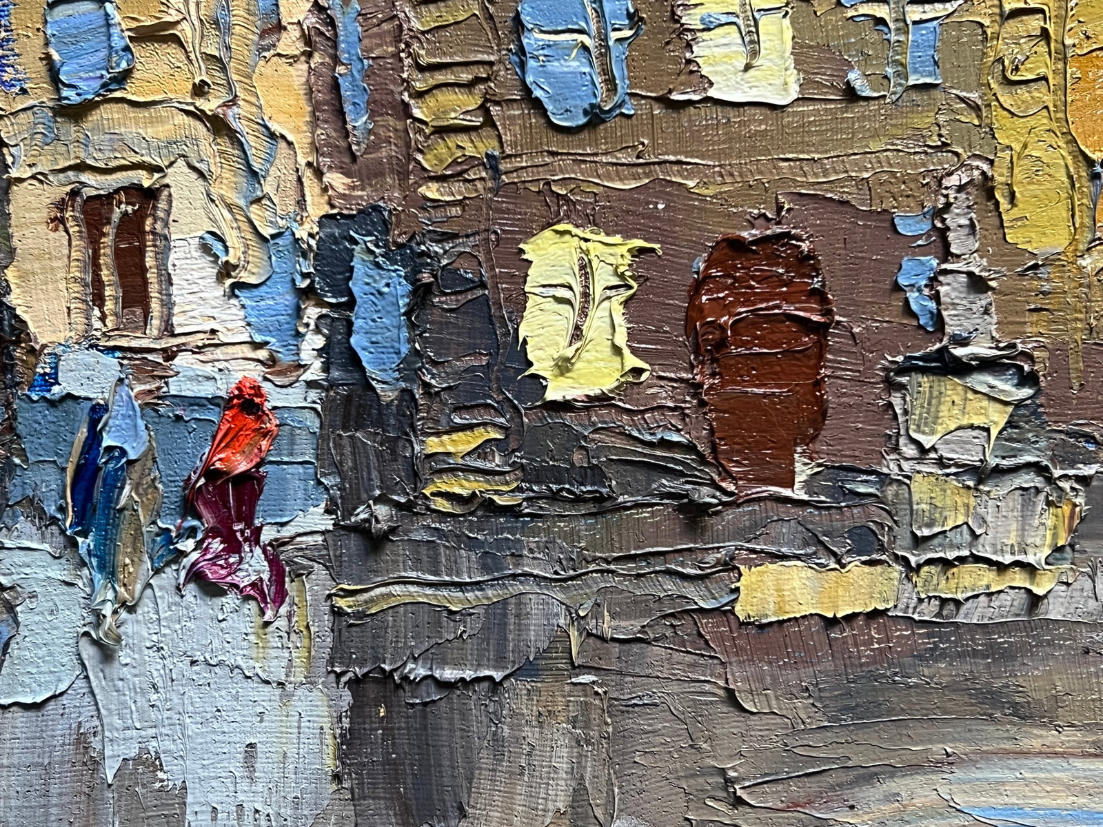 Oil painting with farme market in Lviv K. Leonid - 9