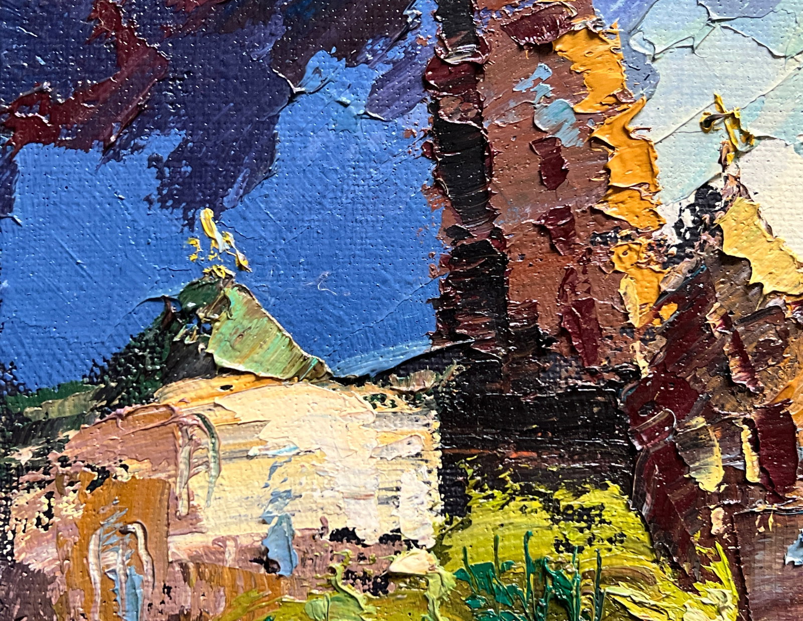 Oil painting with frame Lviv Bernardine monastery K. Leonid - 4