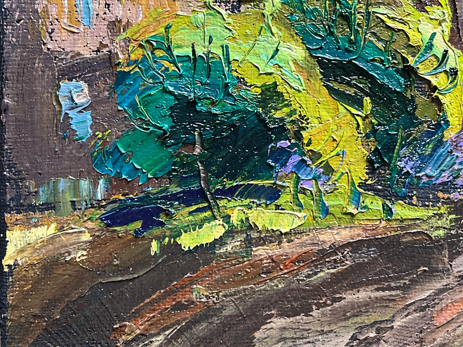 Oil painting with frame Lviv Bernardine monastery K. Leonid - 5