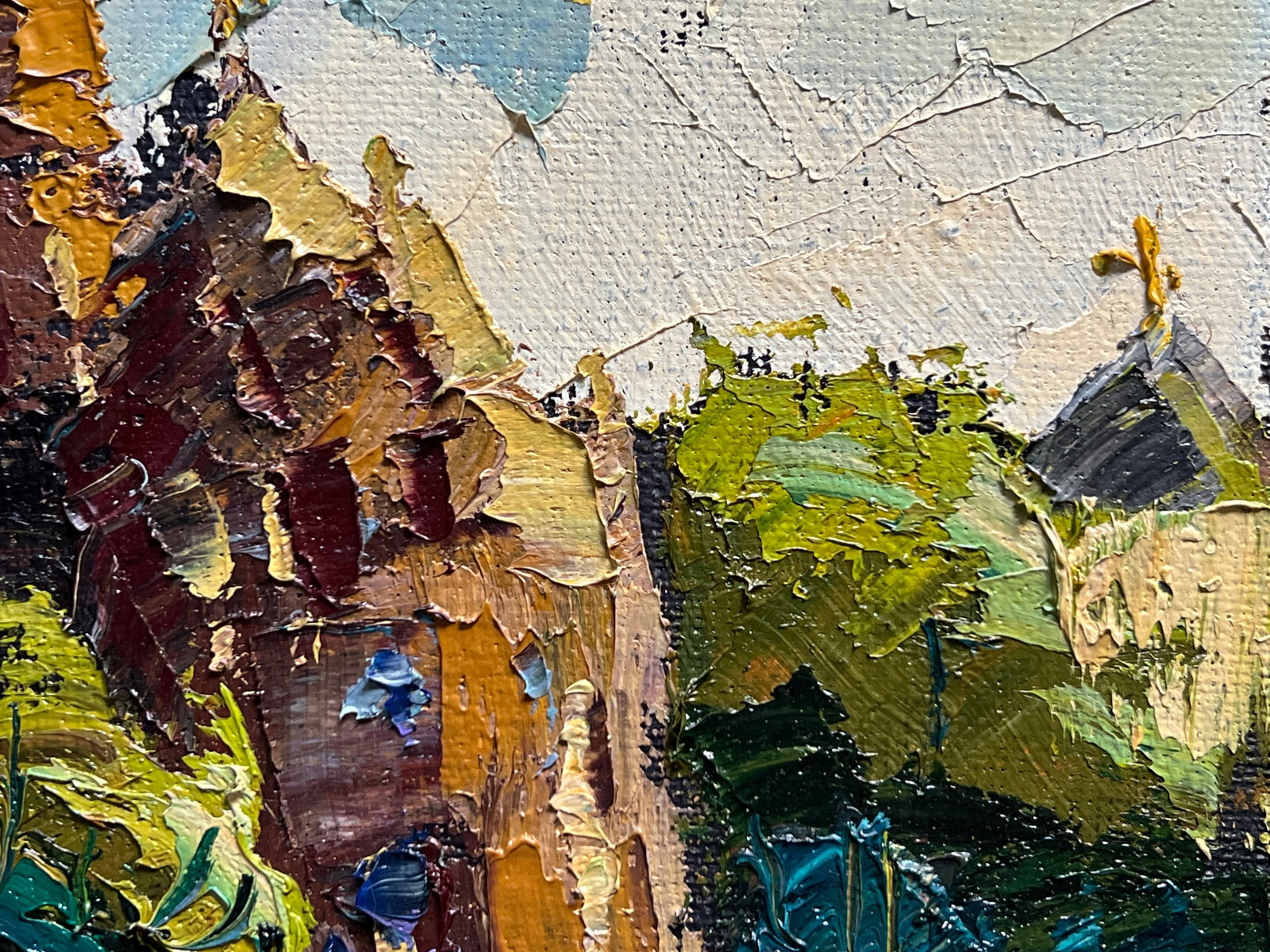 Oil painting with frame Lviv Bernardine monastery K. Leonid - 7