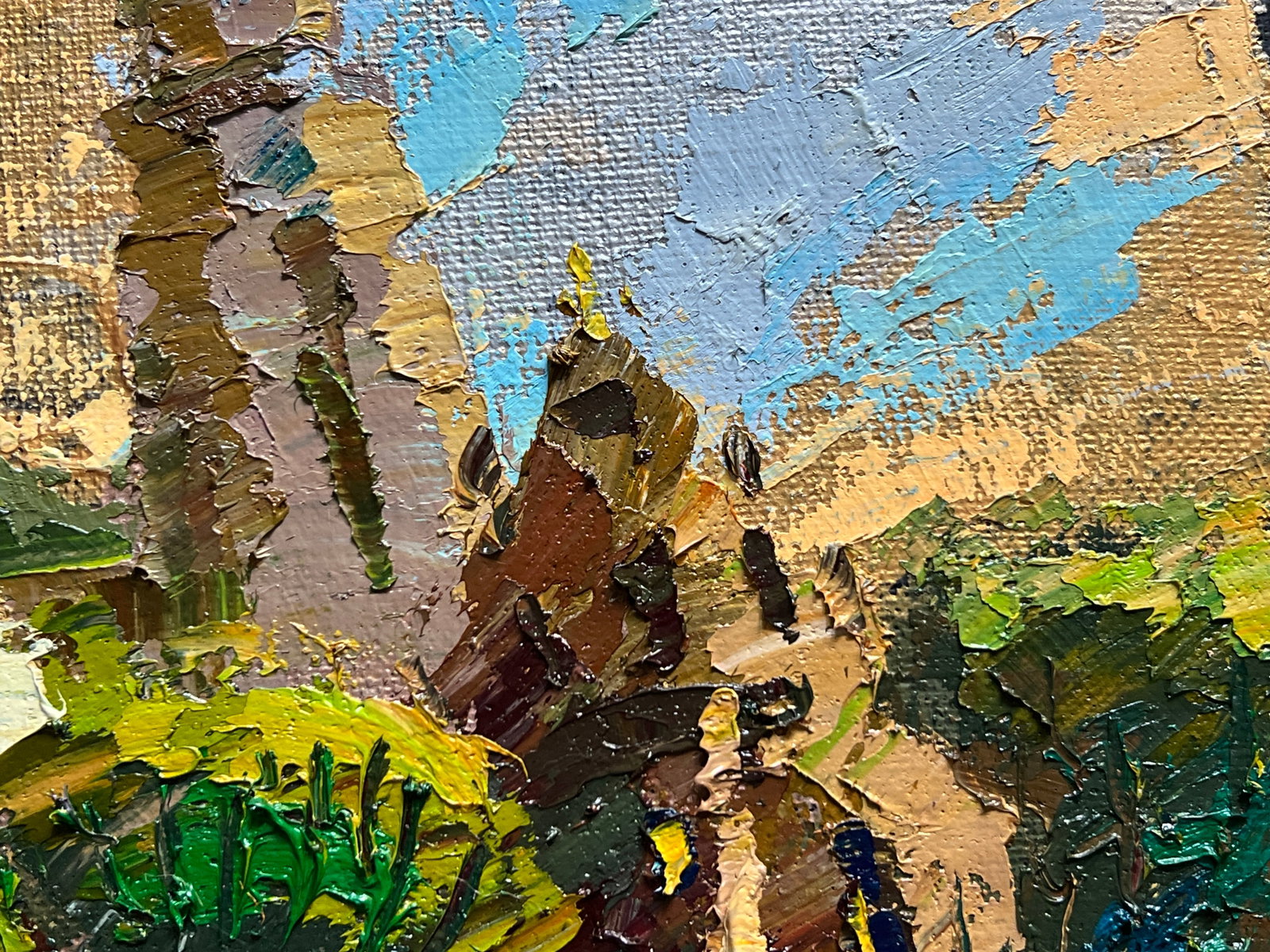Oil painting with frame Lviv Bernardine monastery K. Leonid - 4