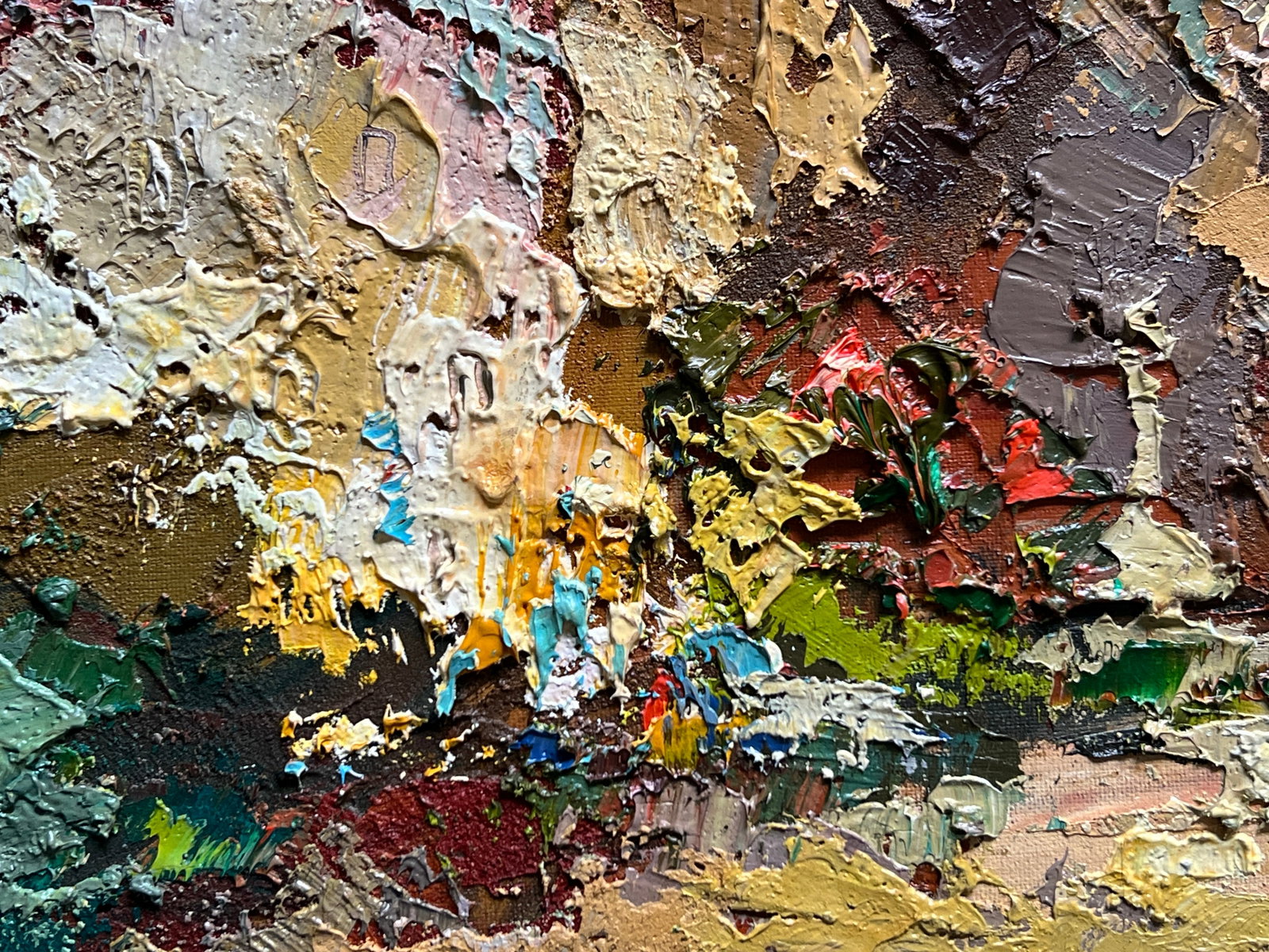 Oil painting with farme Halytska Square, Lviv K. Leonid - 5