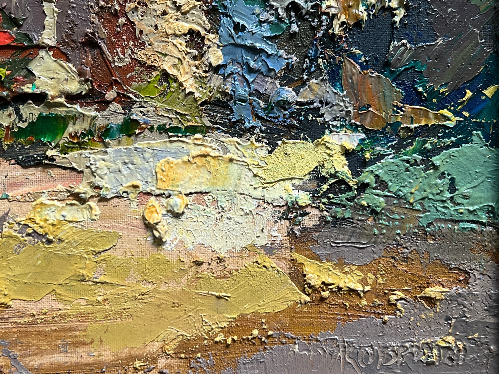 Oil painting with farme Halytska Square, Lviv K. Leonid - 9