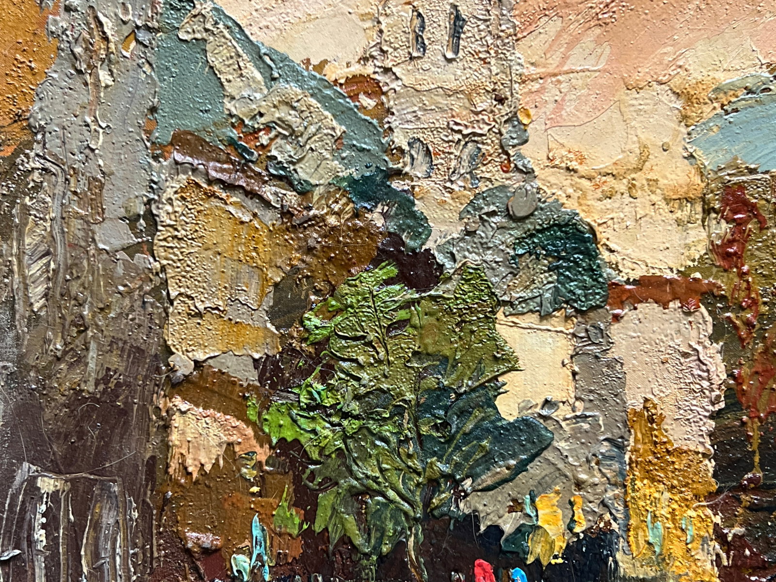 Oil painting with frame market square in Lviv K. Leonid - 3