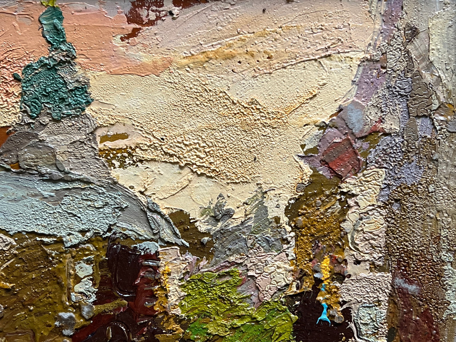 Oil painting with frame Lviv square K. Leonid - 5