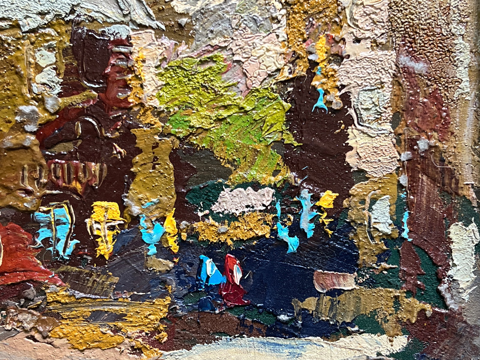 Oil painting with frame Lviv square K. Leonid - 6