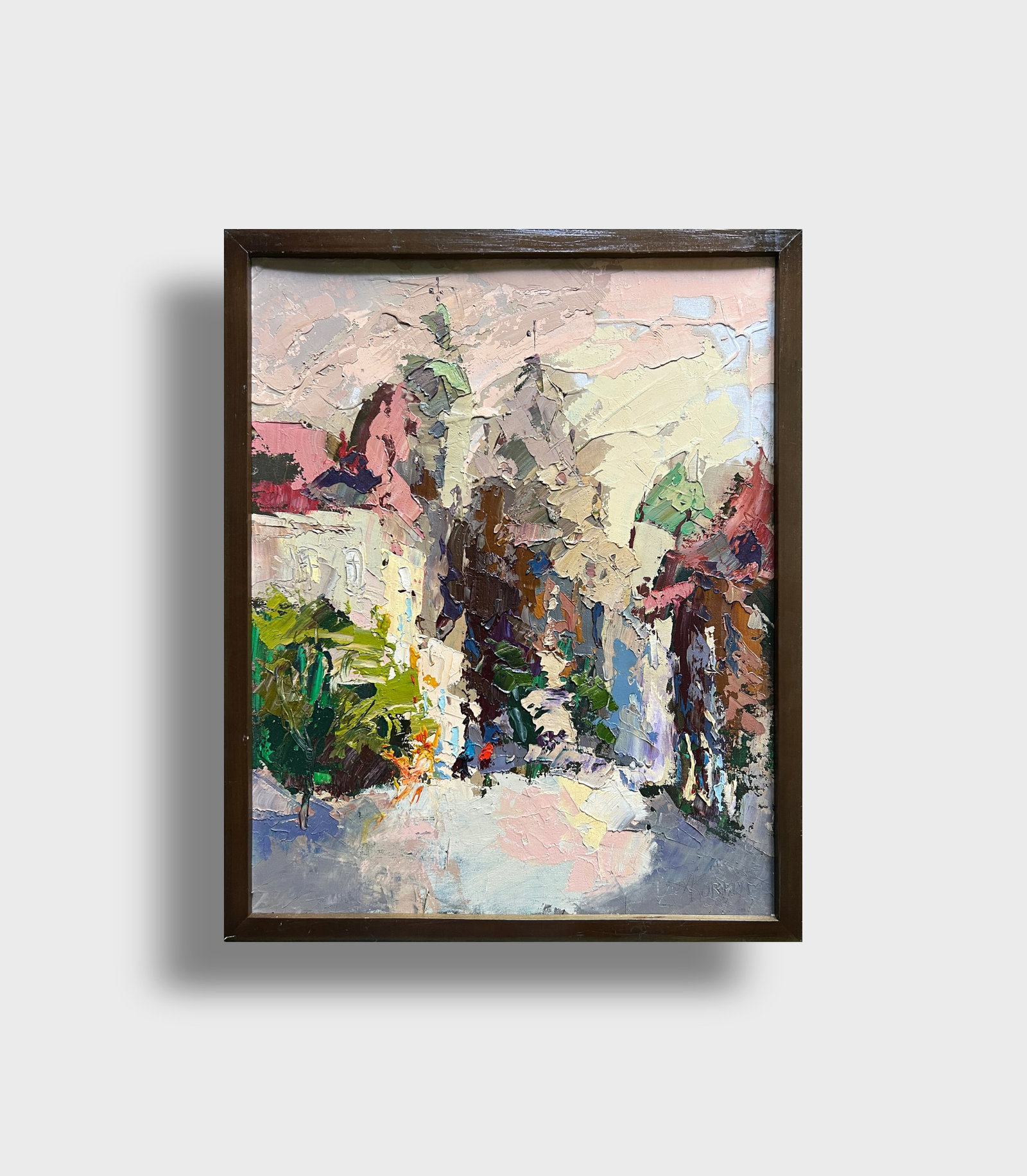 Oil painting with frame Bernardine monastery in Lviv K. Leonid - 11