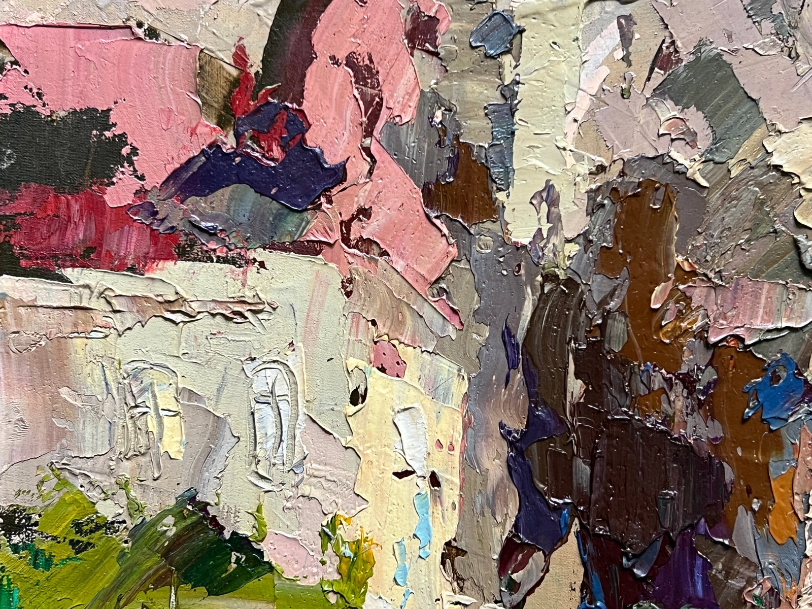 Oil painting with frame Bernardine monastery in Lviv K. Leonid - 5