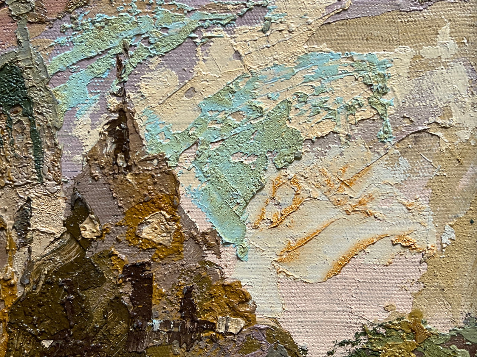 Oil painting with frame Bernardine monastery in Lviv K. Leonid - 3