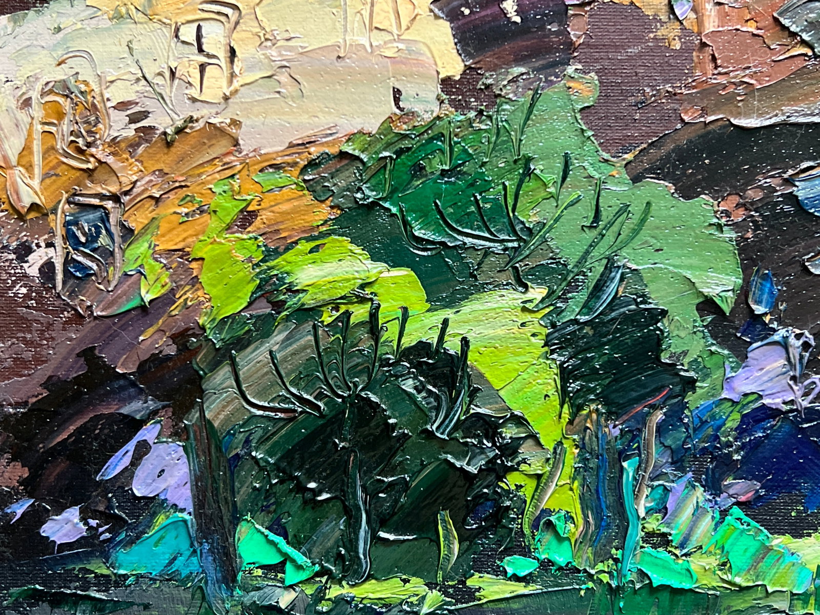 Oil painting with frame Bernardine monastery in Lviv K. Leonid - 6