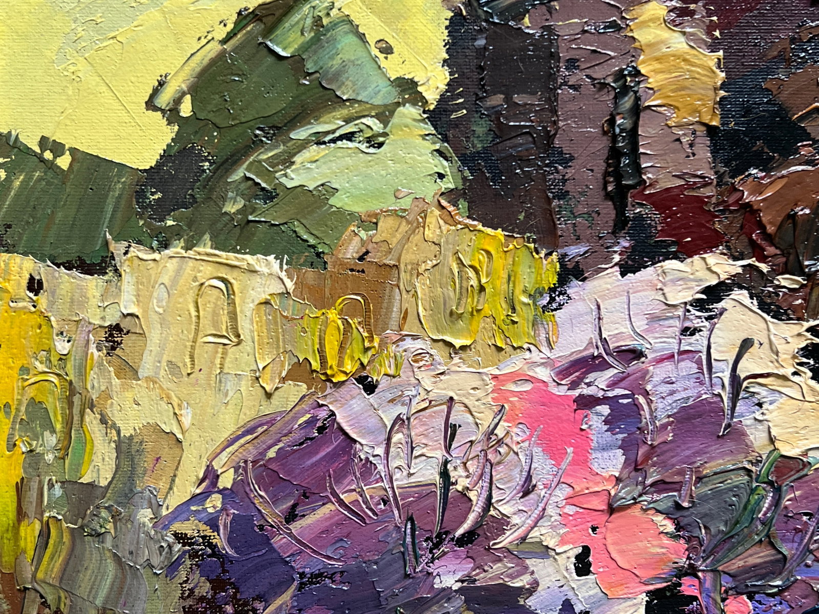 Oil painting with frame Bernardine monastery in Lviv K. Leonid - 3