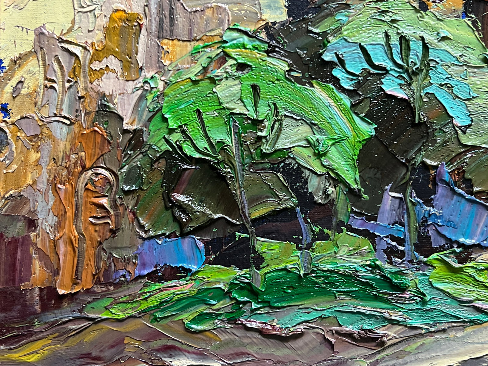 Oil painting with frame Bernardine monastery in Lviv K. Leonid - 5