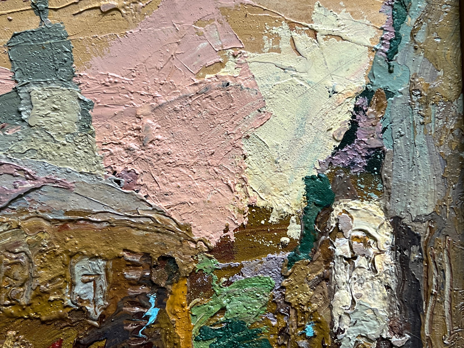 Oil painting with frame Lviv square K. Leonid - 8