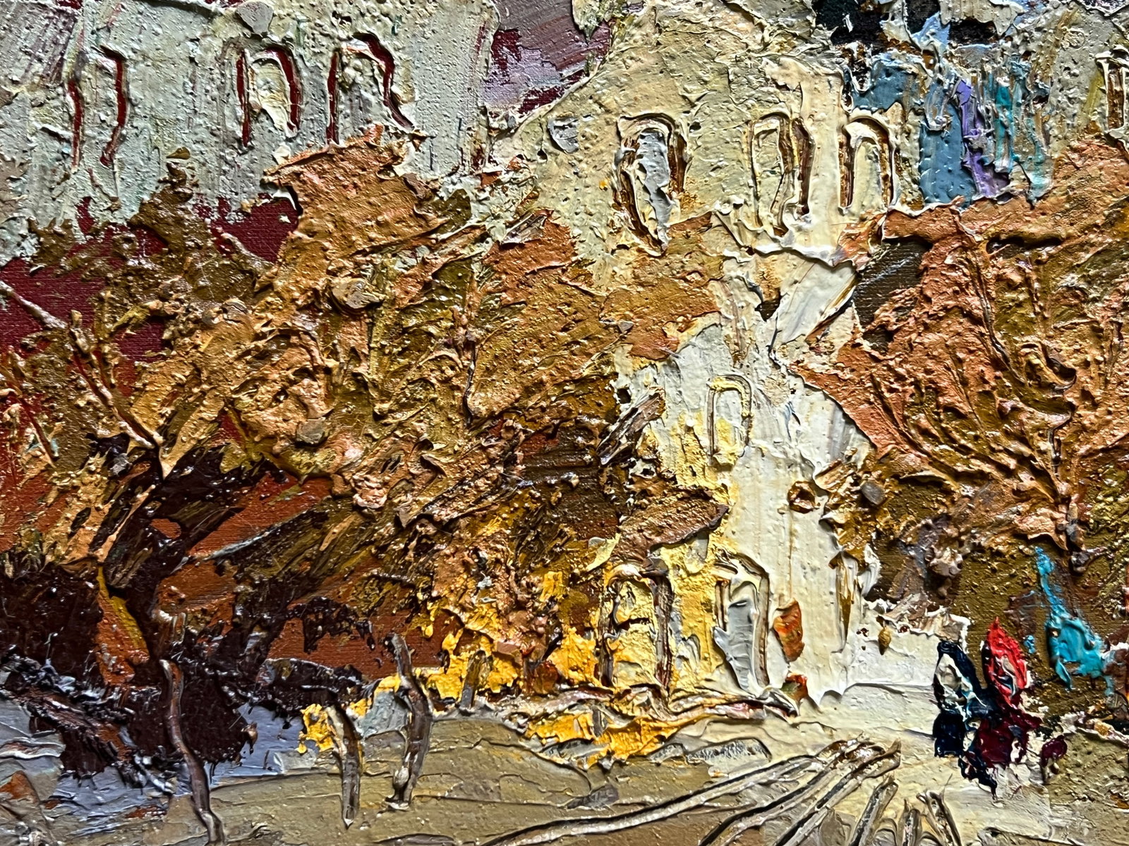 Oil painting with frame City K. Leonid - 6