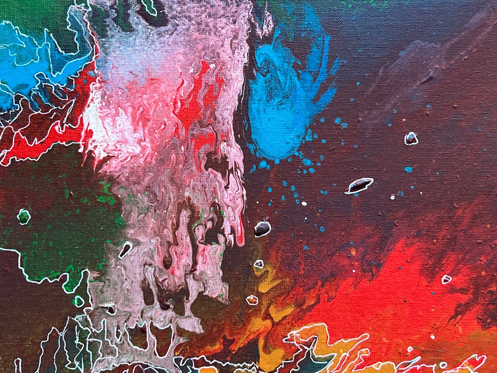 Oil painting with frame Perception K. Leonid - 4