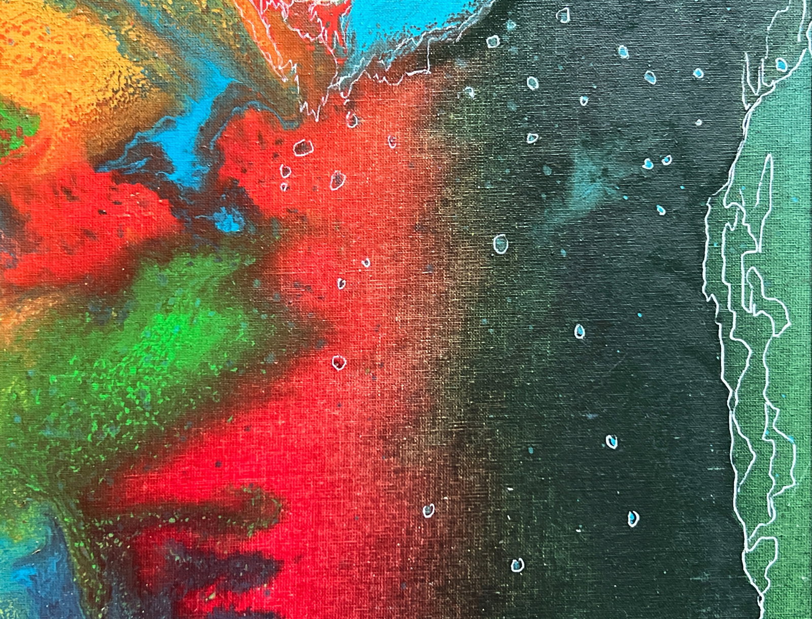 Oil painting with frame Perception K. Leonid - 7