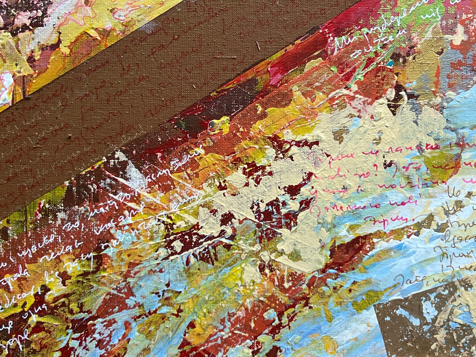 Acrylic painting with frame Perception 12 K. Leonid - 6