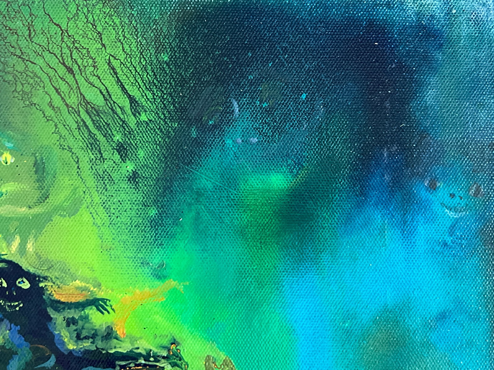 Abstract Oil painting with frame fantasy K. Leonid - 10
