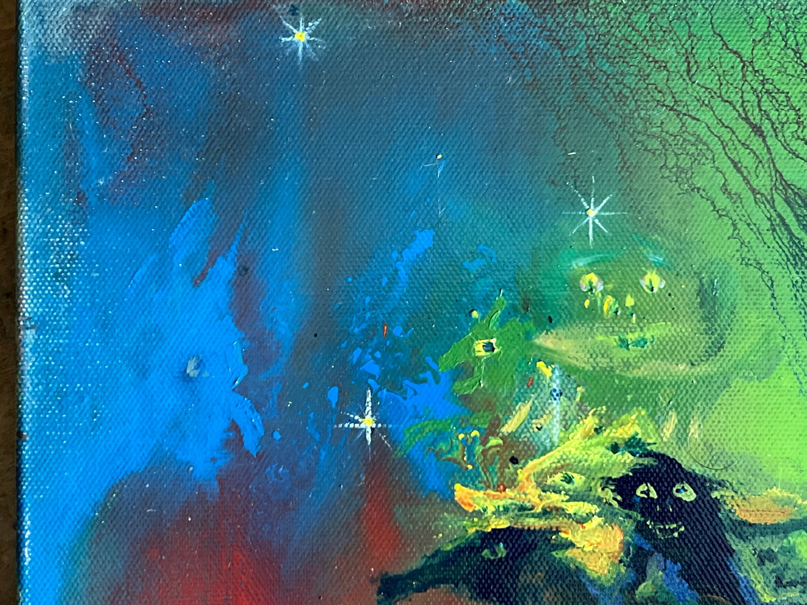 Abstract Oil painting with frame fantasy K. Leonid - 3