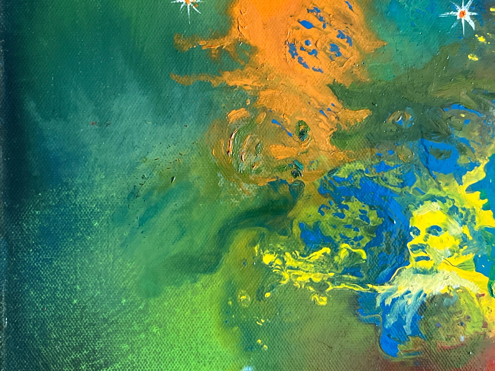 Abstract Oil painting with frame fantasy K. Leonid - 3