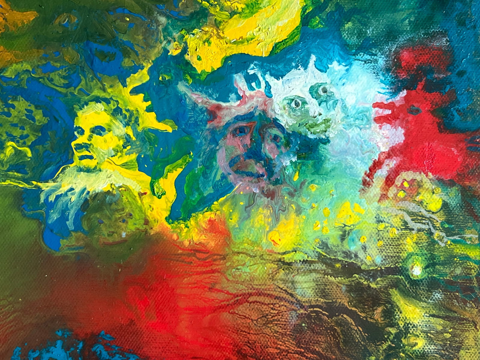 Abstract Oil painting with frame fantasy K. Leonid - 7