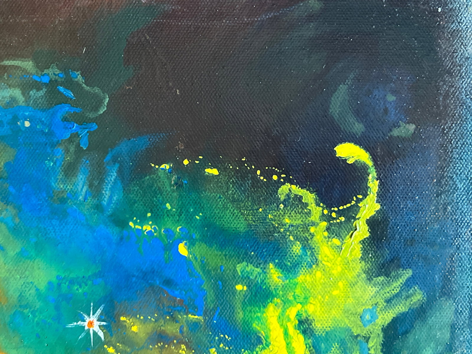 Abstract Oil painting with frame fantasy K. Leonid - 9