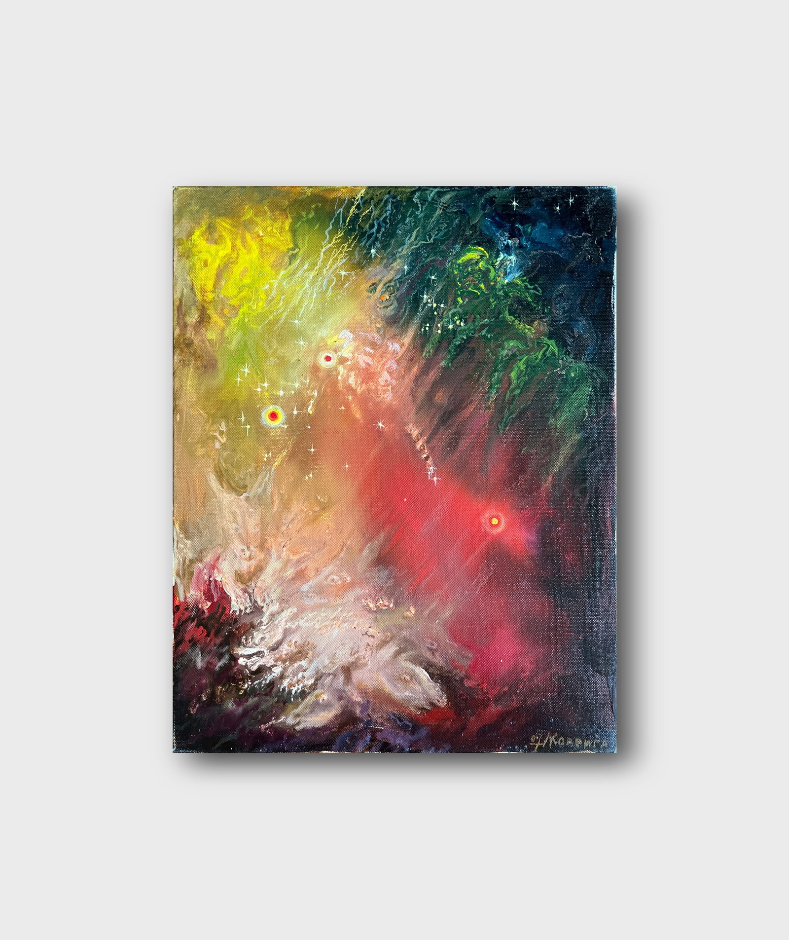 Abstract Oil painting with frame dream K. Leonid - 11