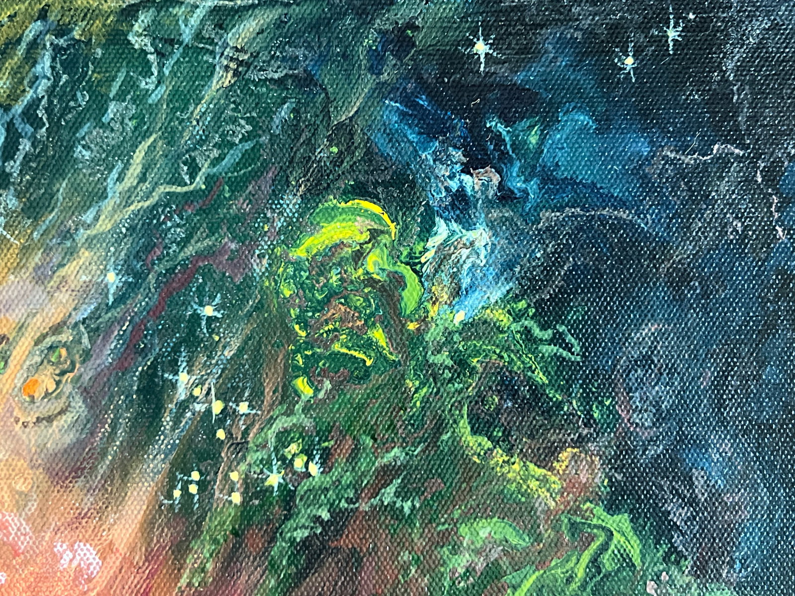 Abstract Oil painting with frame dream K. Leonid - 9