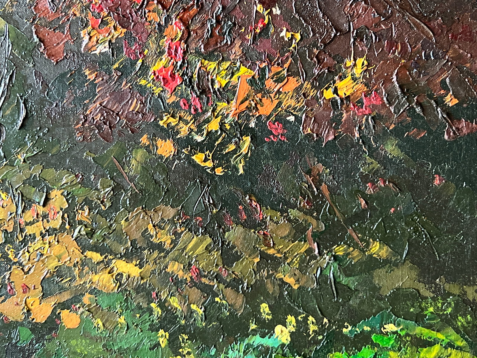 Abstract Oil painting with frame Seasons K. Leonid - 3
