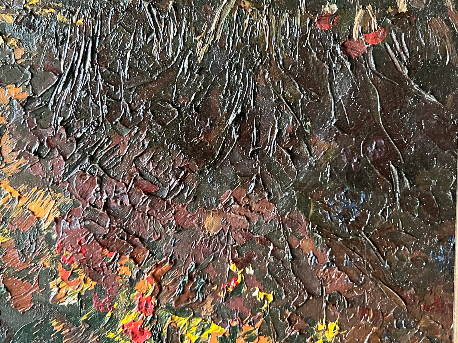 Abstract Oil painting with frame Seasons K. Leonid - 4