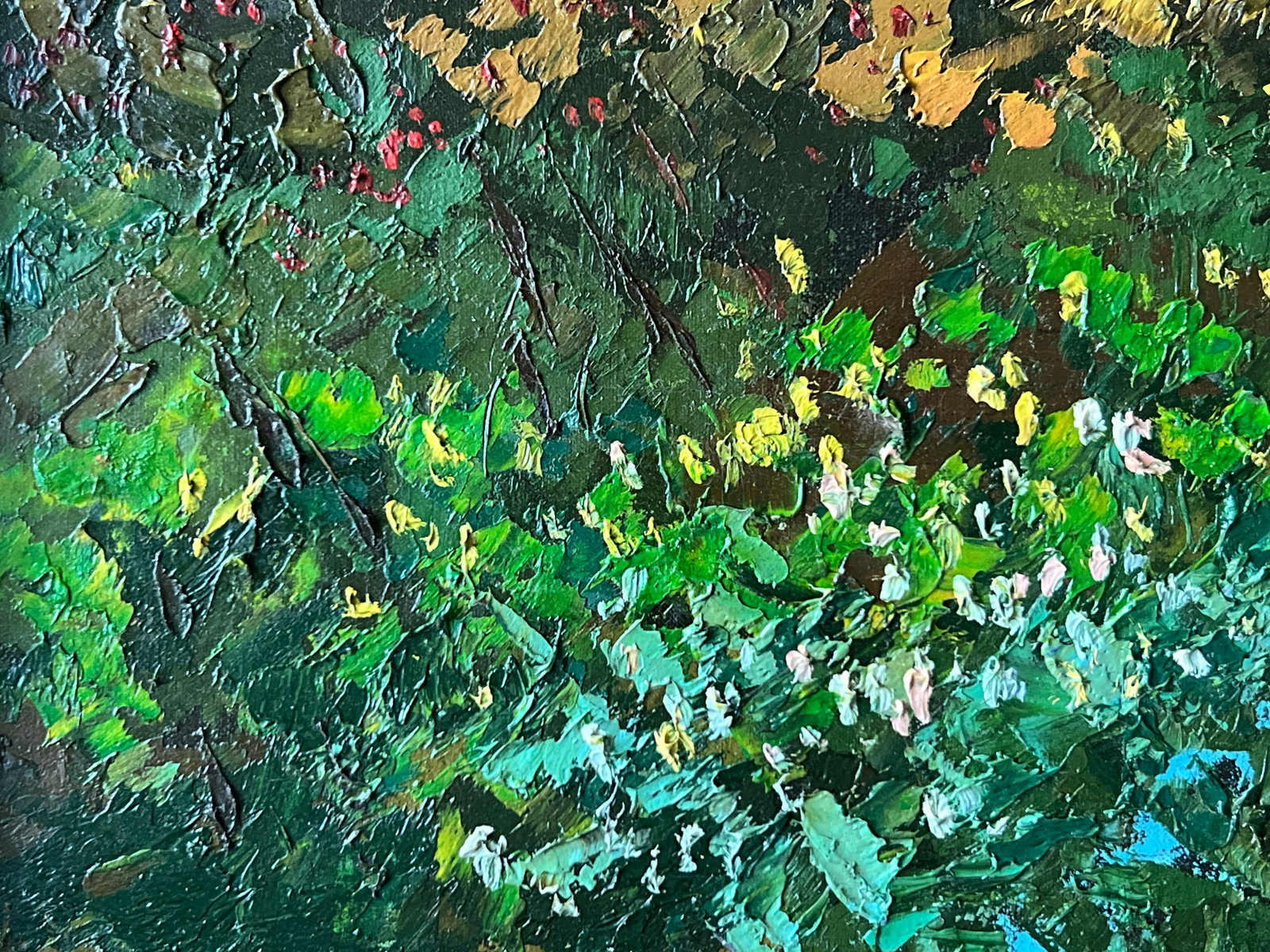 Abstract Oil painting with frame Seasons K. Leonid - 9
