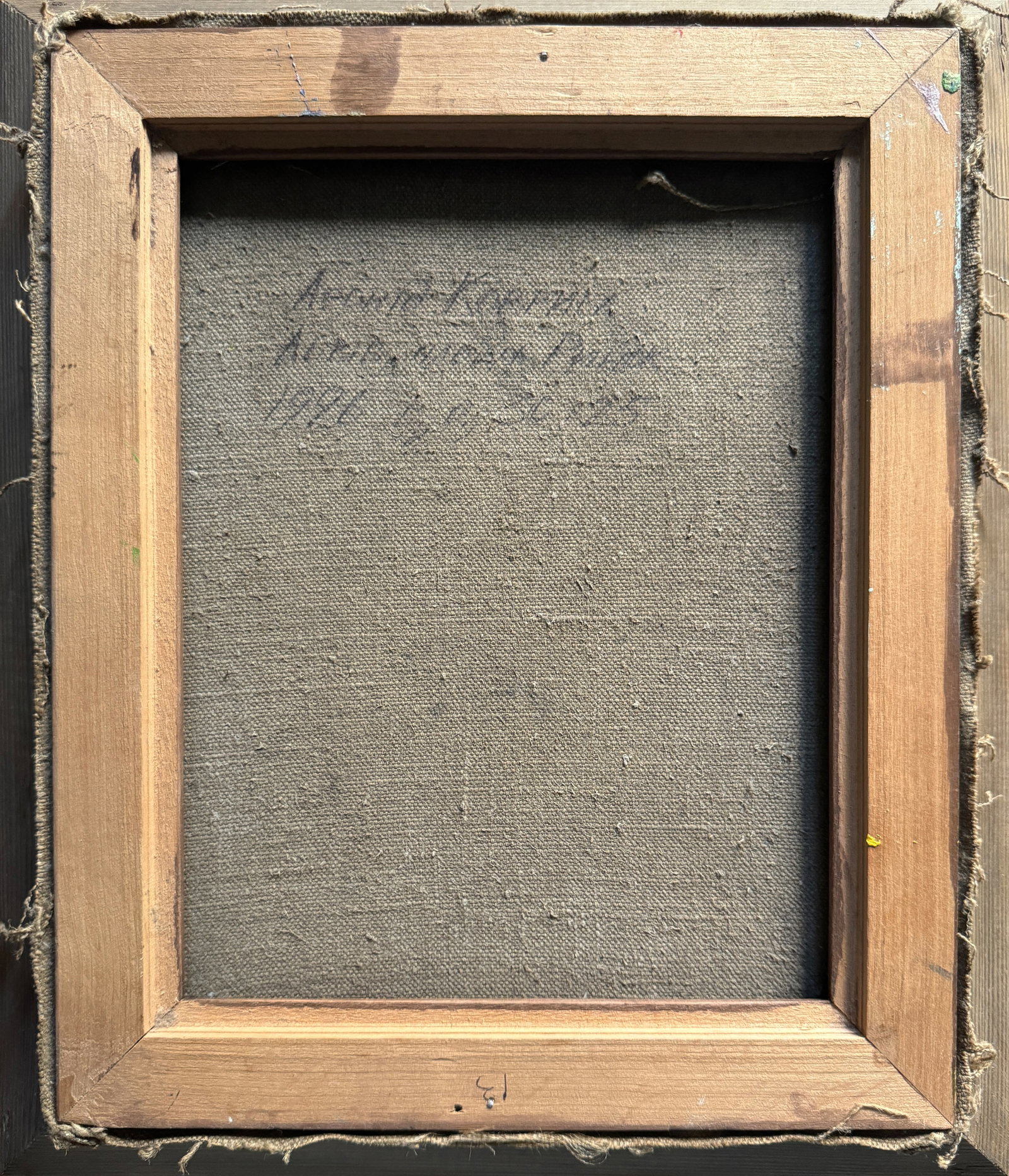 Oil painting with frame Lviv Square K. Leonid - 8