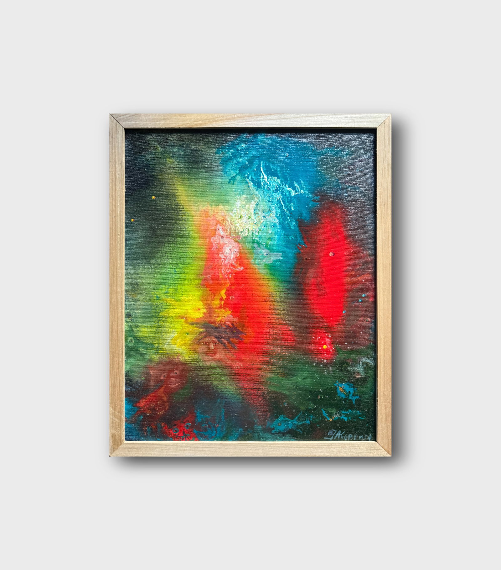 Abstract Oil painting with frame dream K. Leonid - 11