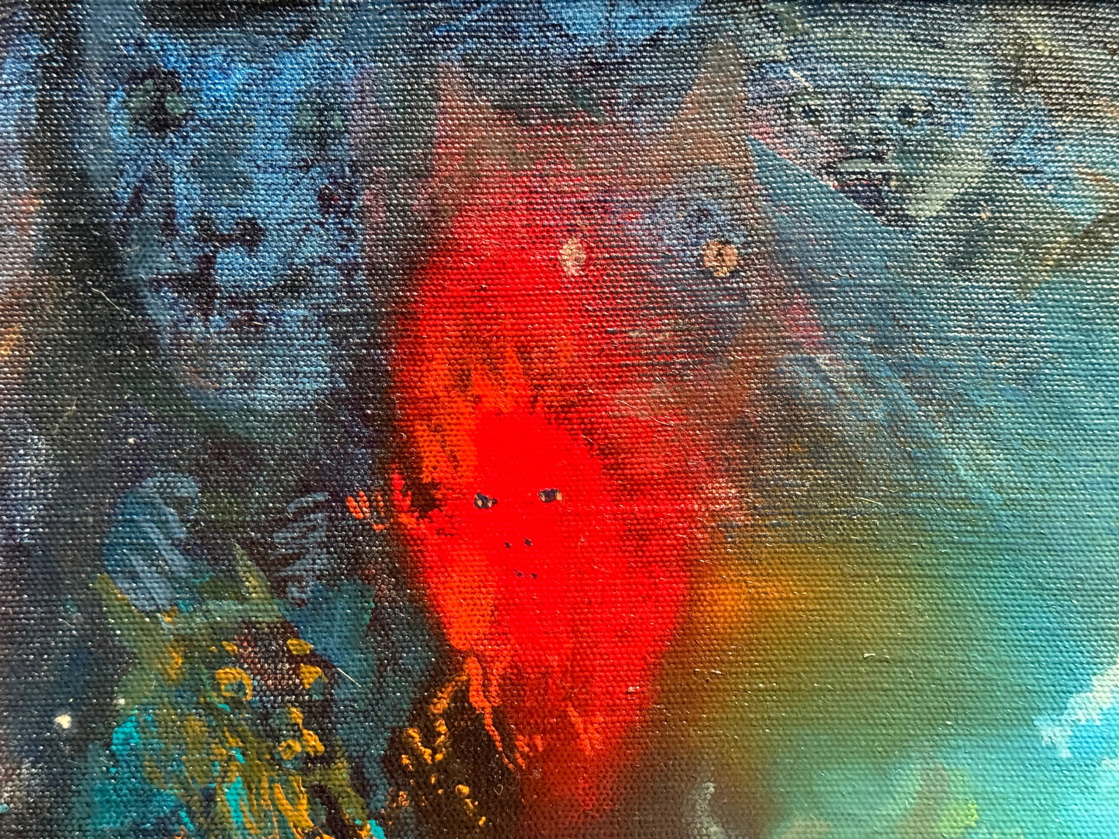 Abstract Oil painting with frame sleep K. Leonid - 2