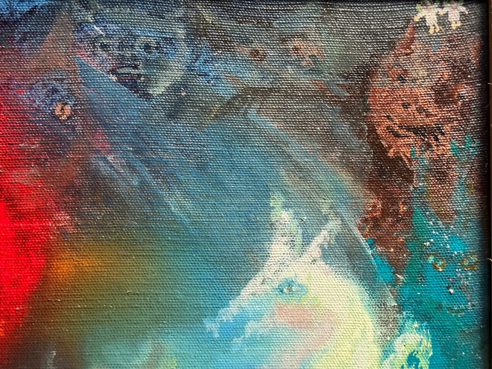 Abstract Oil painting with frame sleep K. Leonid - 3