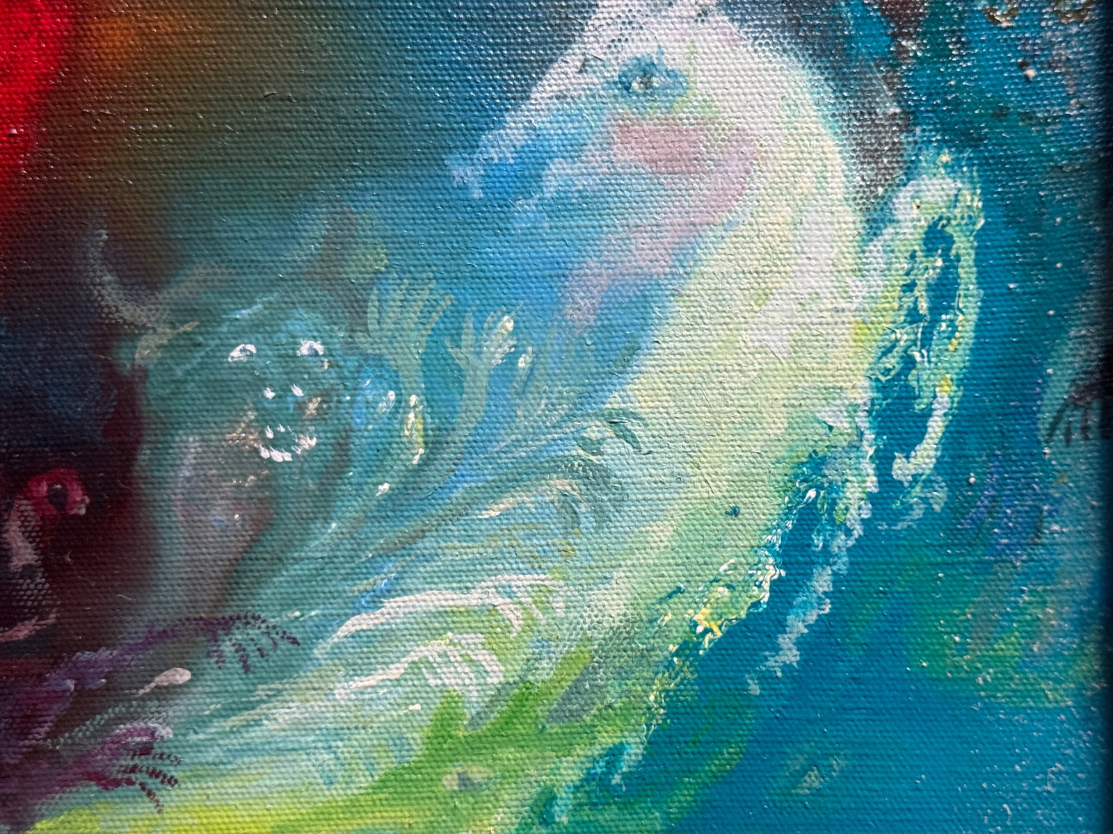 Abstract Oil painting with frame sleep K. Leonid - 4