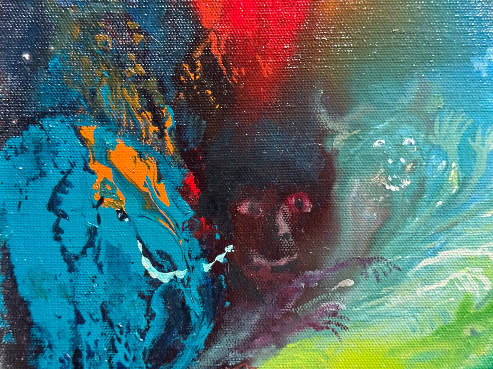 Abstract Oil painting with frame sleep K. Leonid - 5