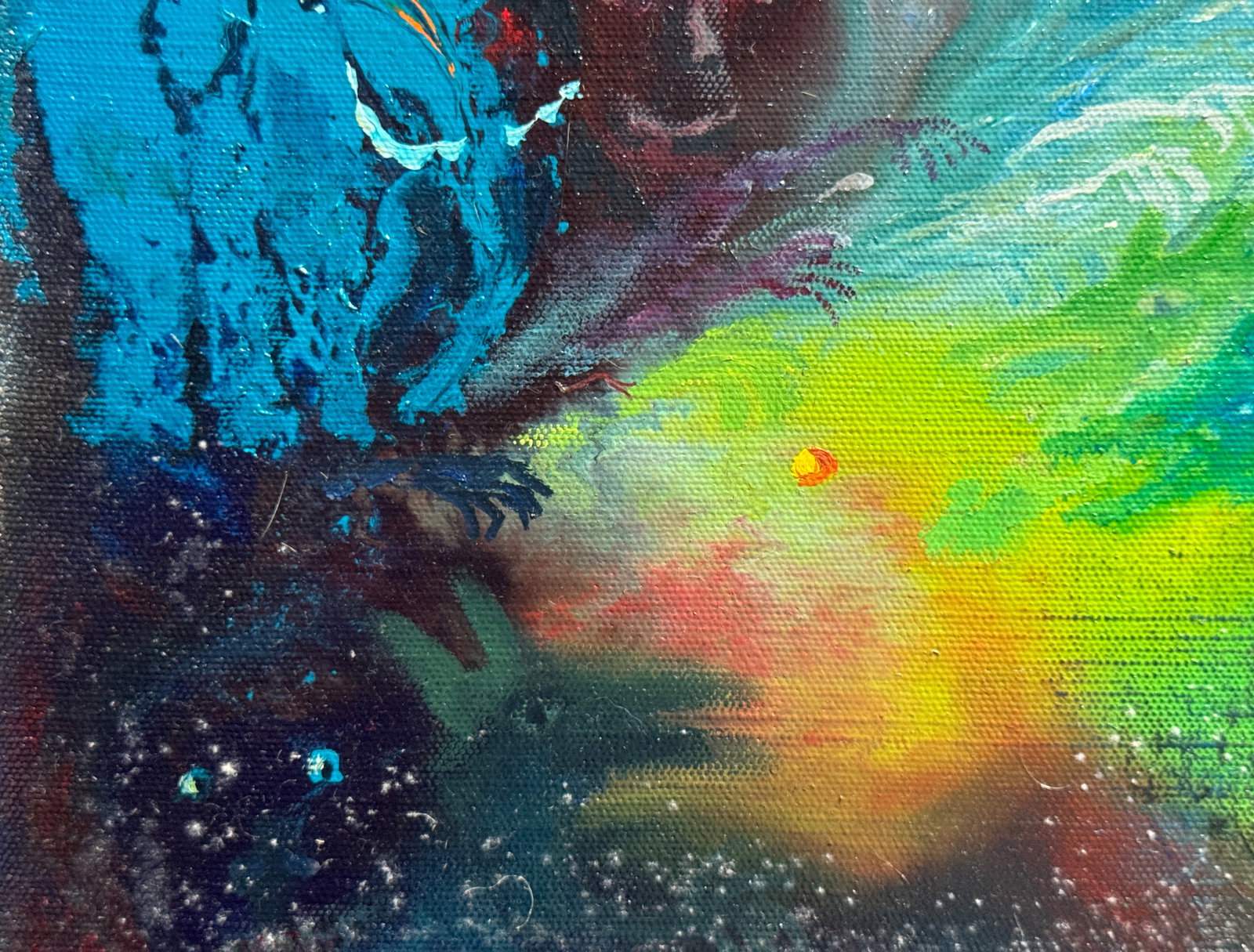 Abstract Oil painting with frame sleep K. Leonid - 6