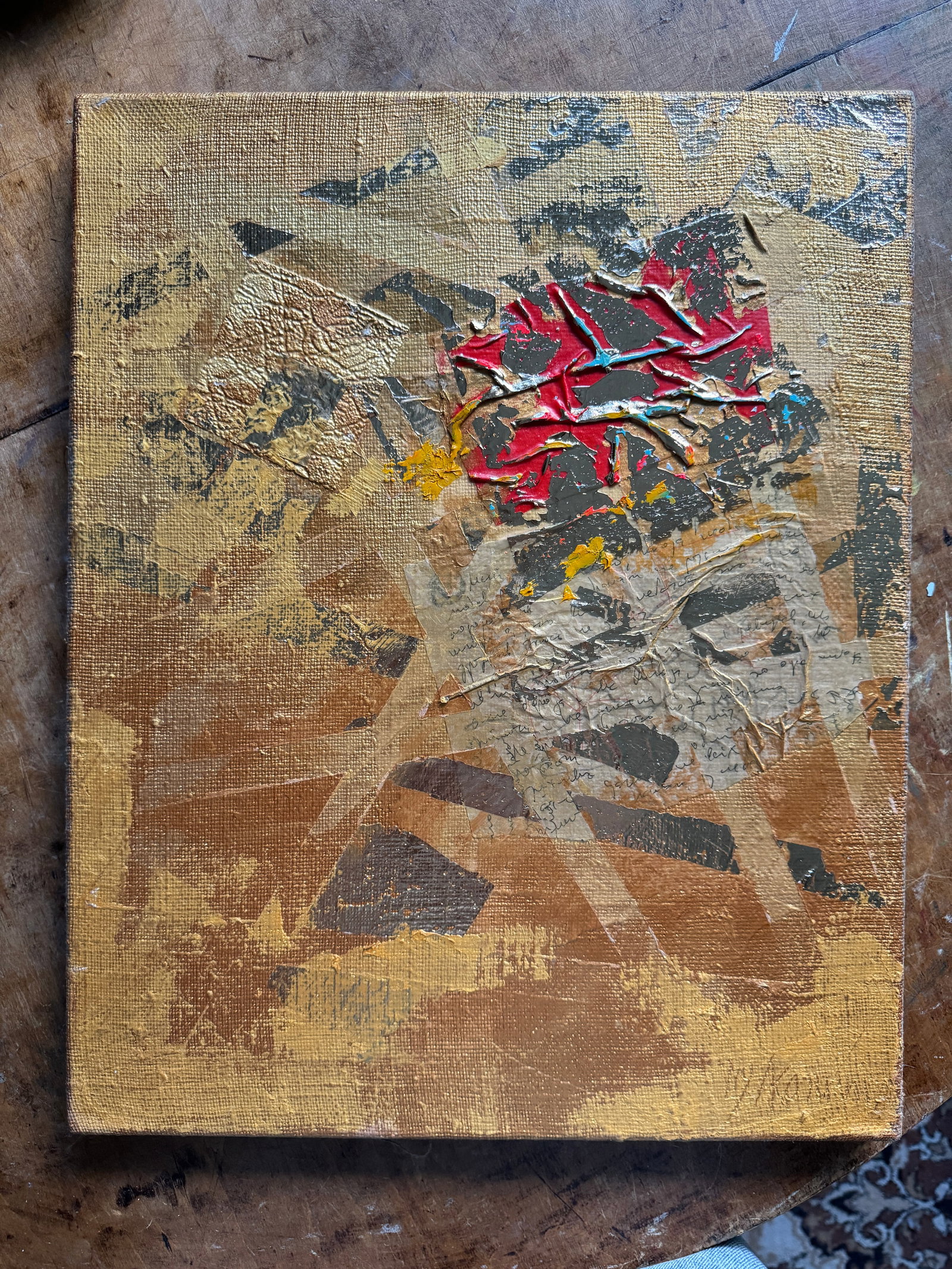 Perception of the author's technique Oil painting with frame Gold K. Leonid - 3