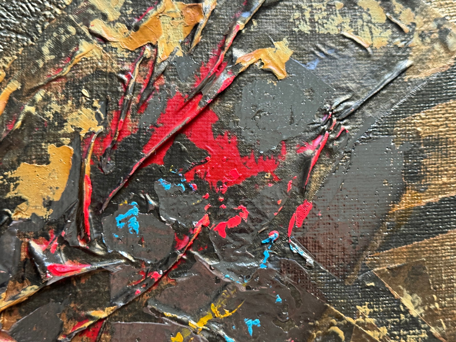 Perception of the author's technique Oil painting with frame Gold K. Leonid - 3