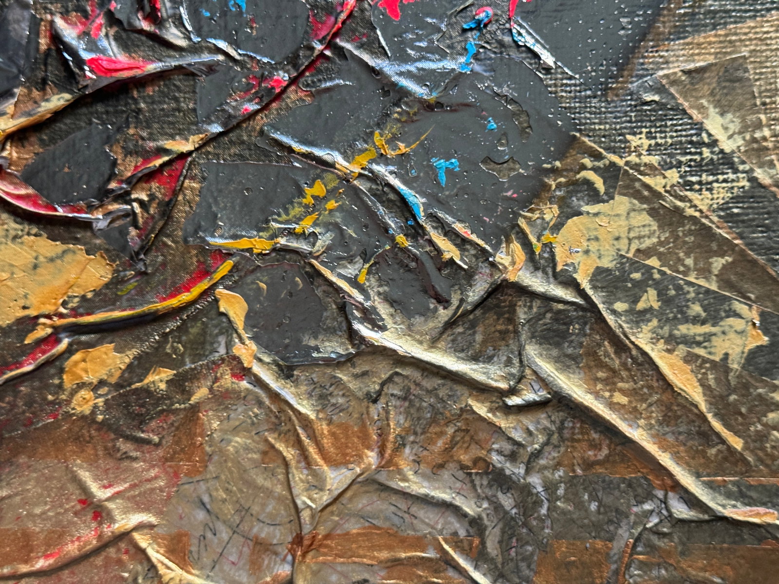 Perception of the author's technique Oil painting with frame Gold K. Leonid - 4