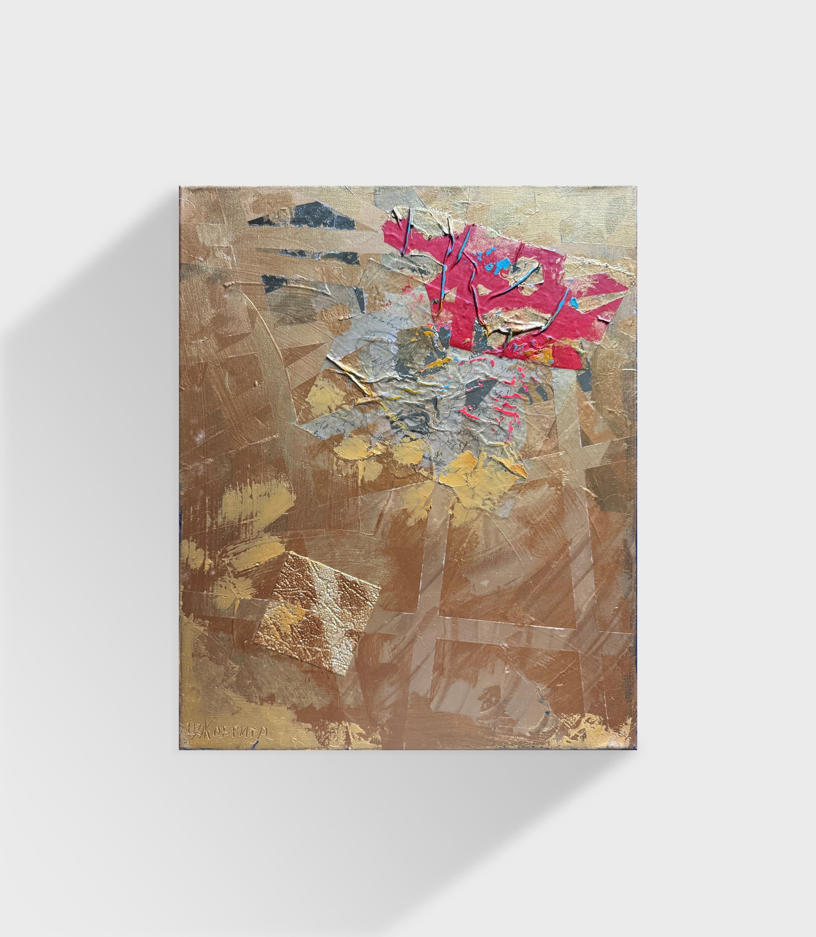 Perception of the author's technique Oil painting with frame Gold K. Leonid - 11