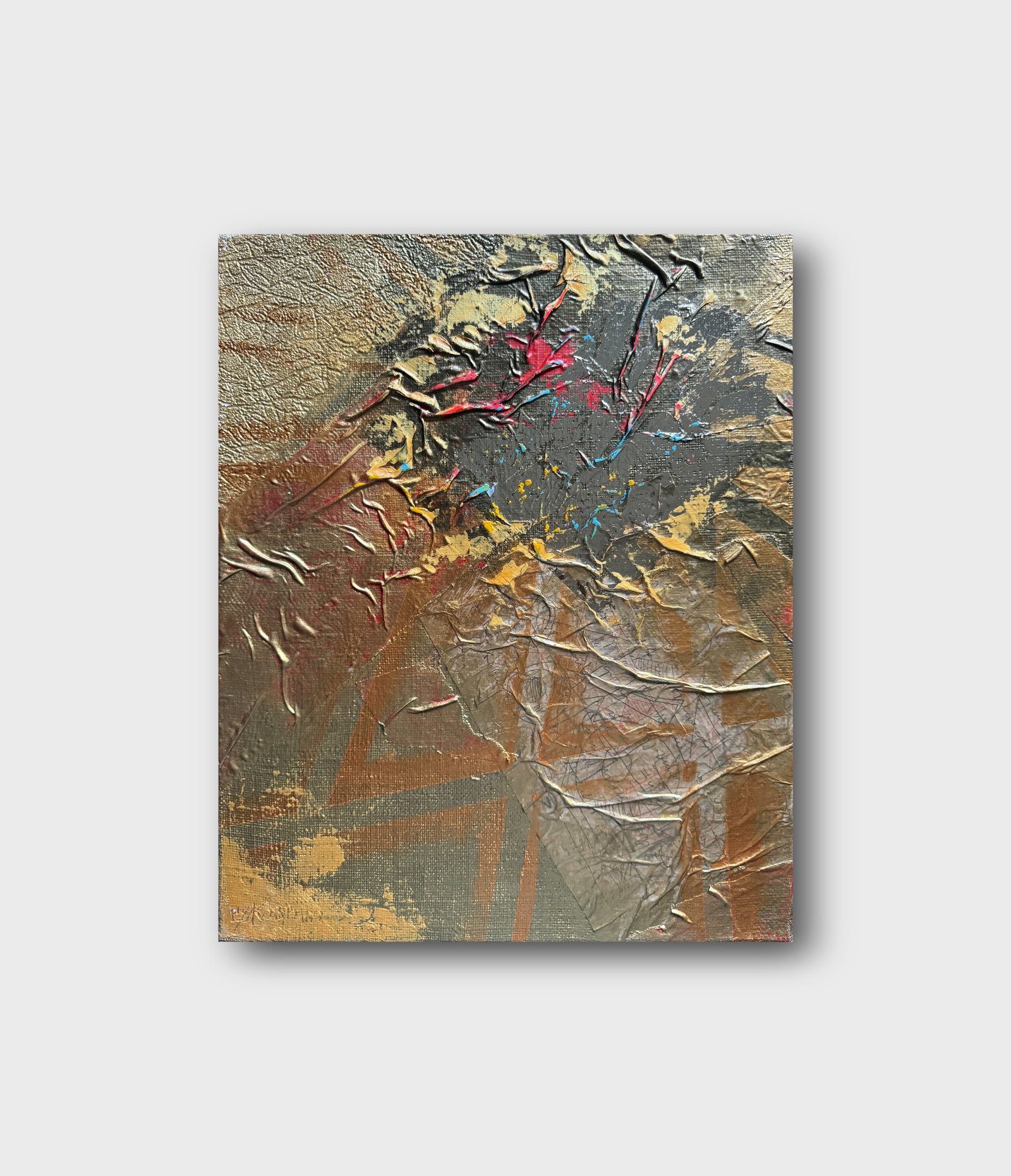 Perception of the author's technique Oil painting with frame Gold K. Leonid - 11