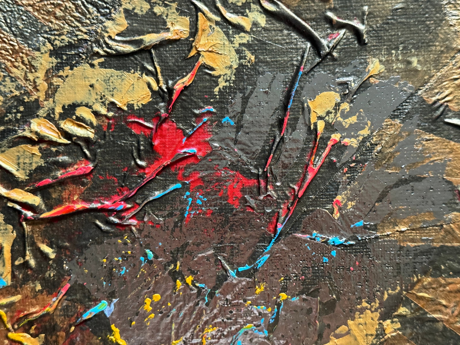 Perception of the author's technique Oil painting with frame Gold K. Leonid - 3